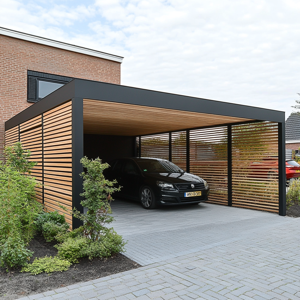 Mag een schutting van 180 cm onder een carport en 150 cm x 180 cm voor een carport zonder overleg geplaatst worden?